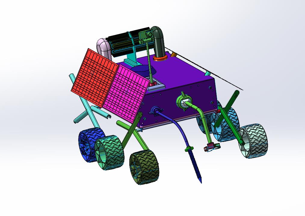 DIY拼裝太陽能火星車模型