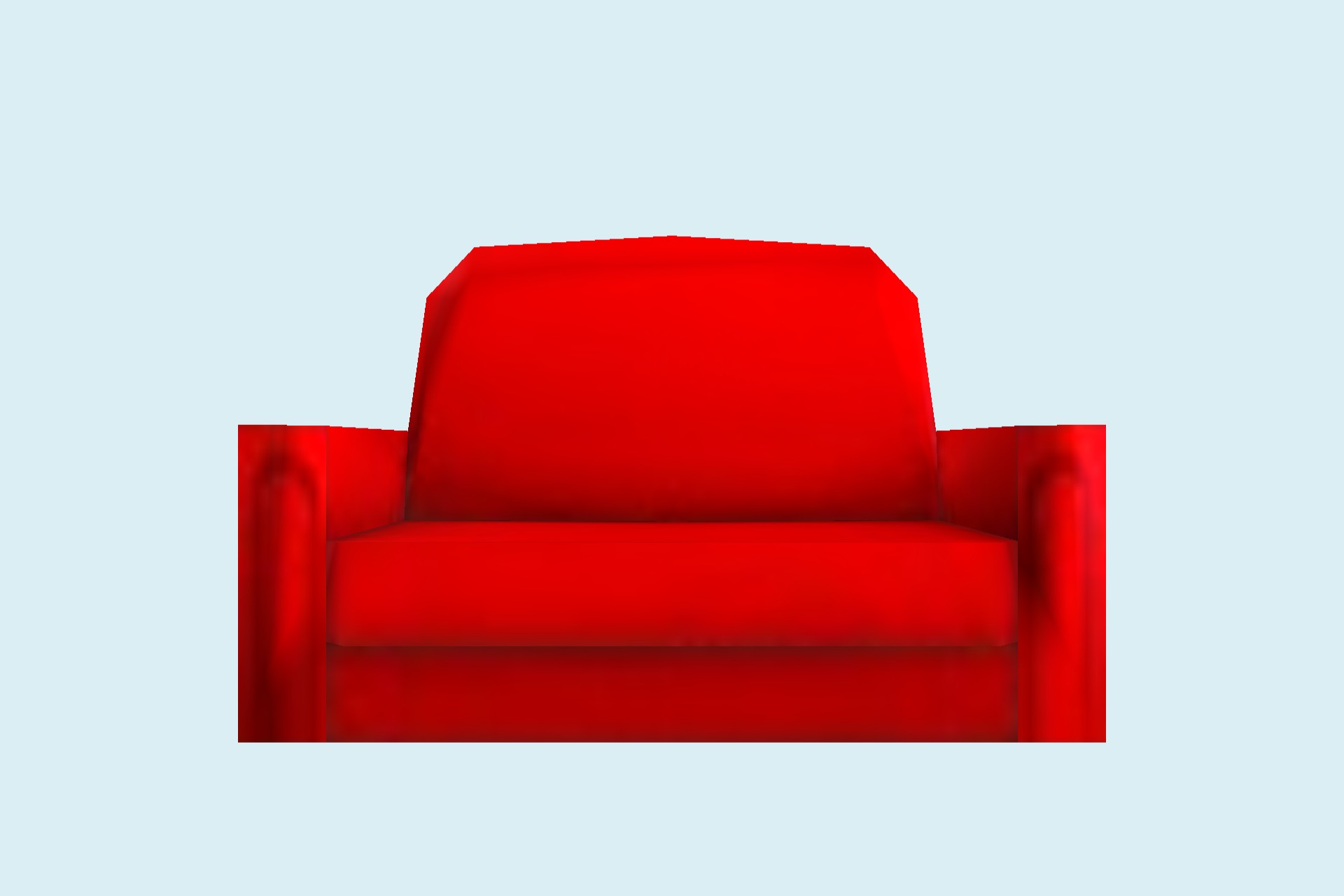 红色爱心座椅