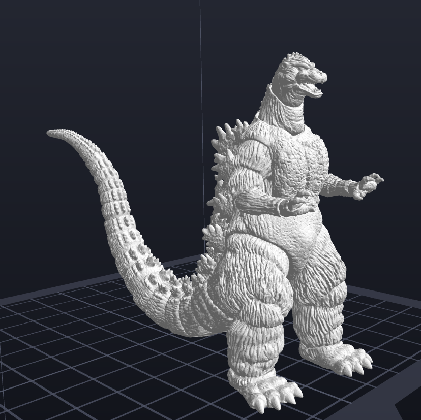 哥斯拉Godzilla電影角色手板3d模型.stl