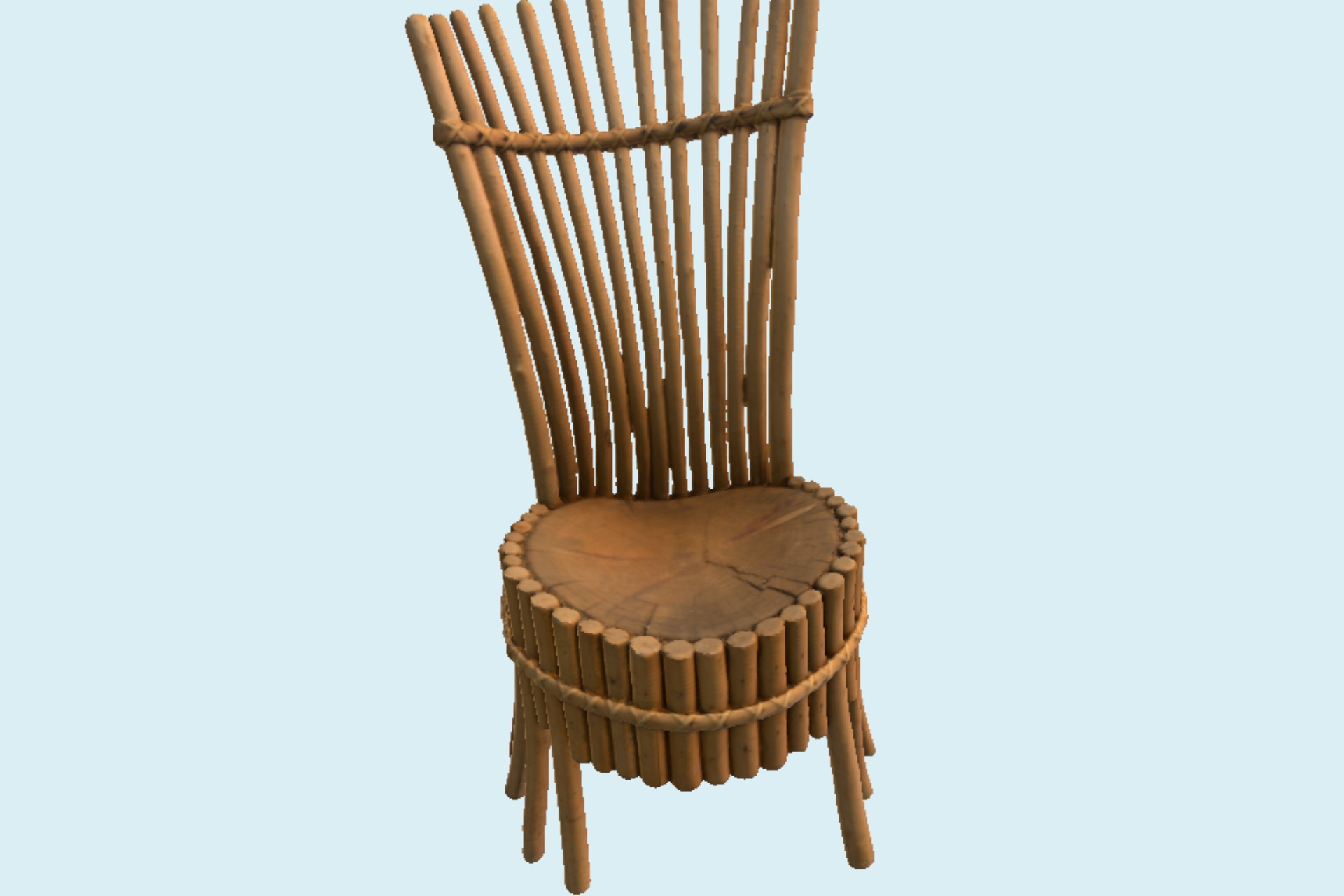 木桩椅子
