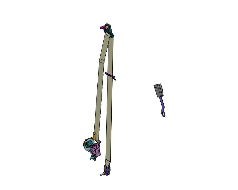 前排安全帶卷收器鎖扣總成