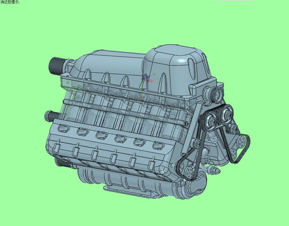 超級跑車超強性能動力V12缸發(fā)動機