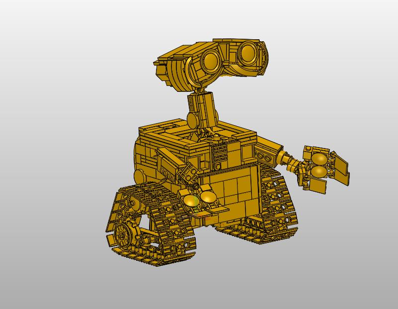 WALL-E瓦力机器人益智拼装积木玩具