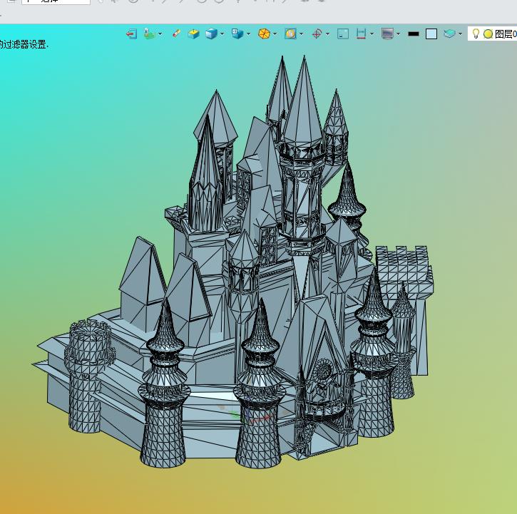 3D立體模型灰姑娘的城堡