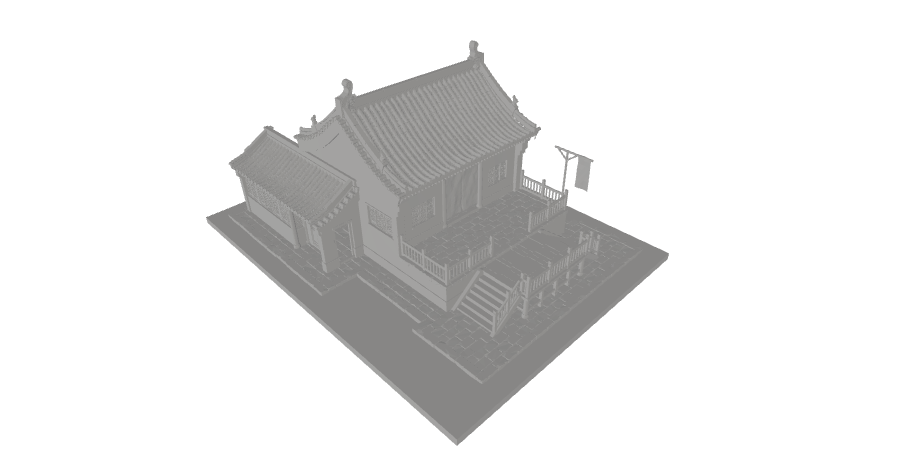 中国古代建筑模型09 ma和obj格式