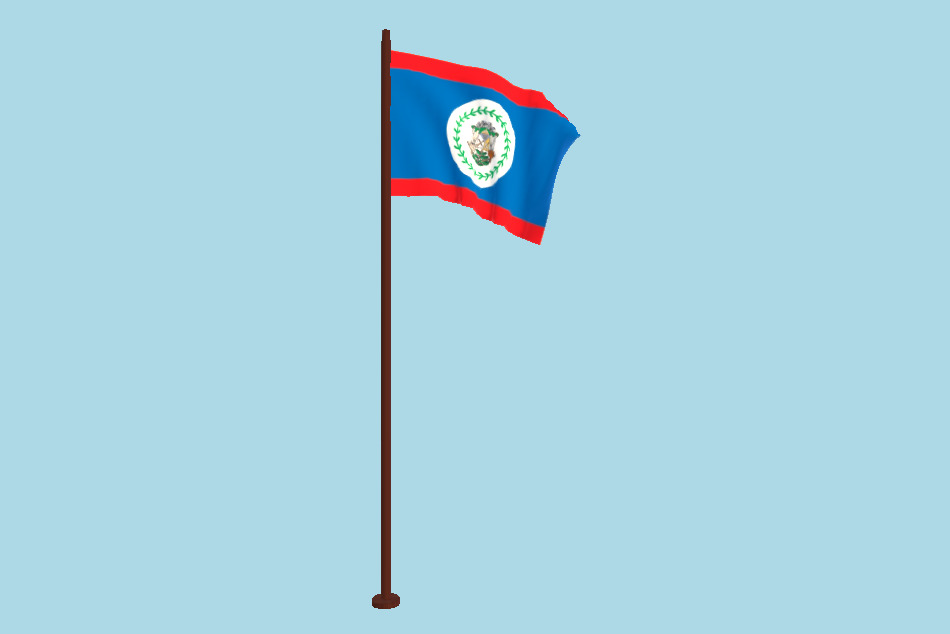 伯利兹国旗动画