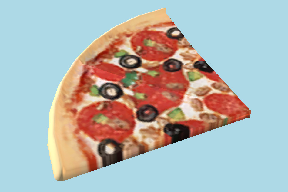 披萨2块obj
