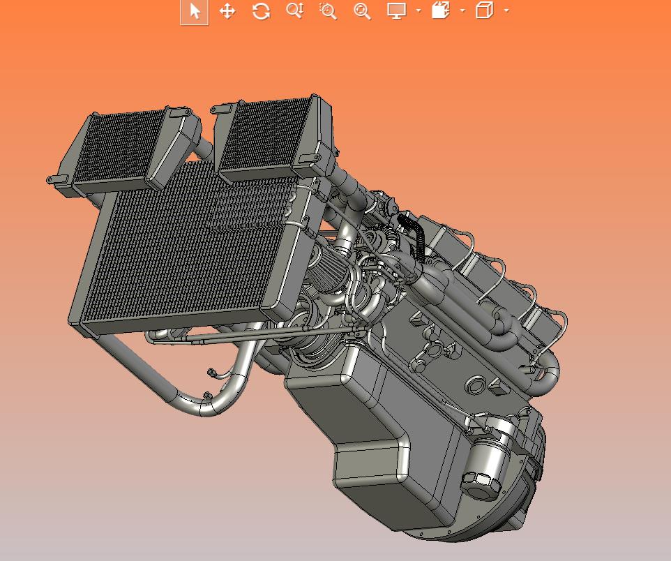 V8發(fā)動機動力總成