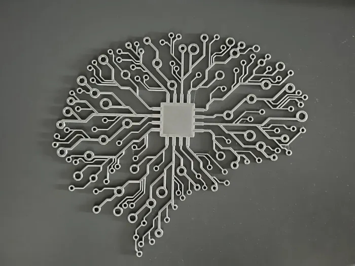 大脑 人工智能 标志 电路图