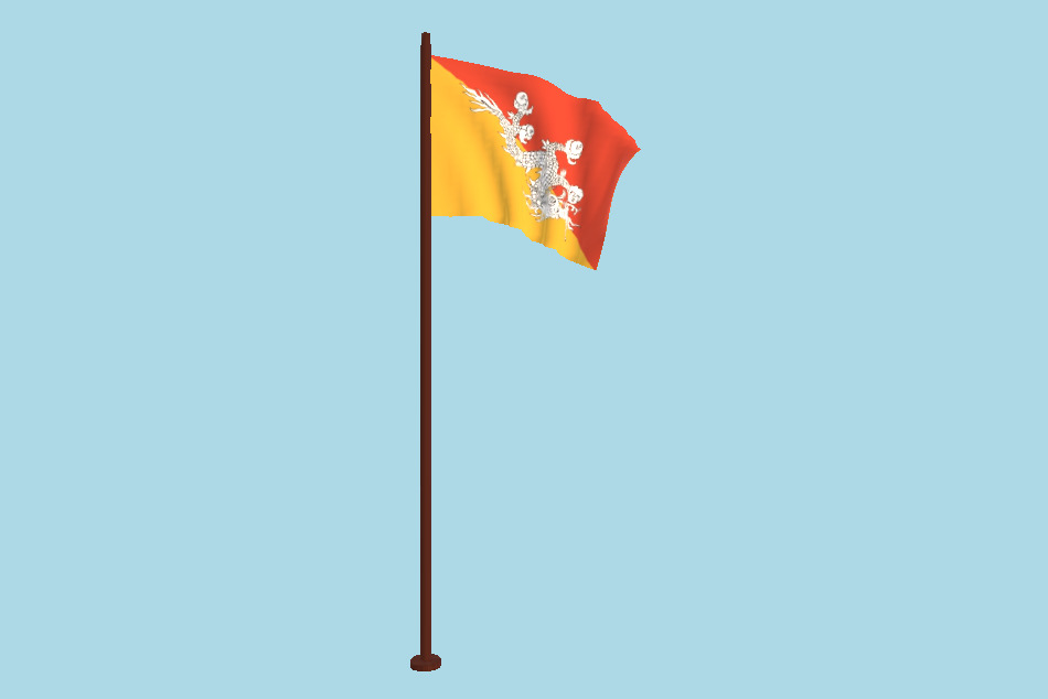 不丹国旗动画