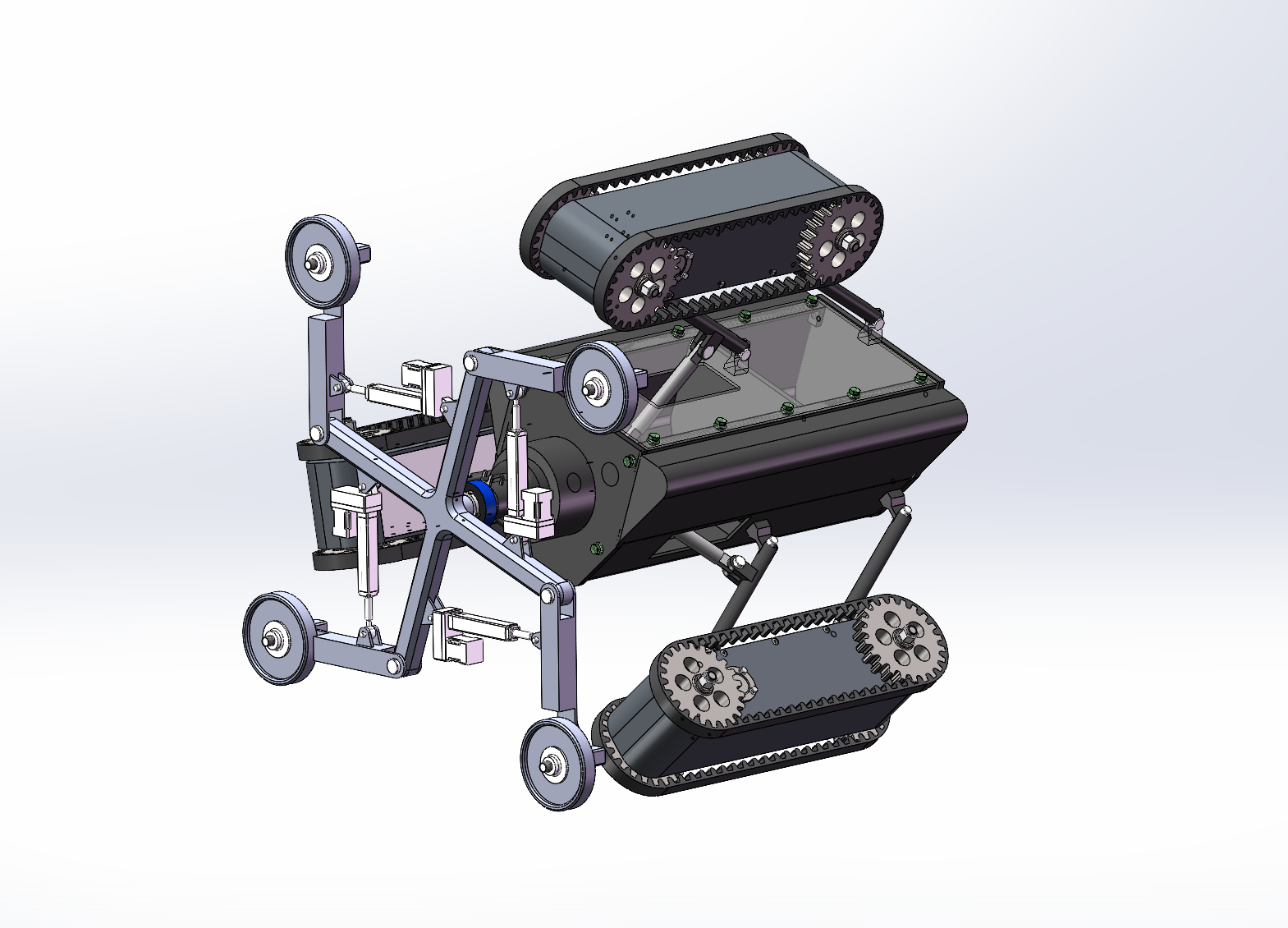管道機(jī)器人SW+CAD 
