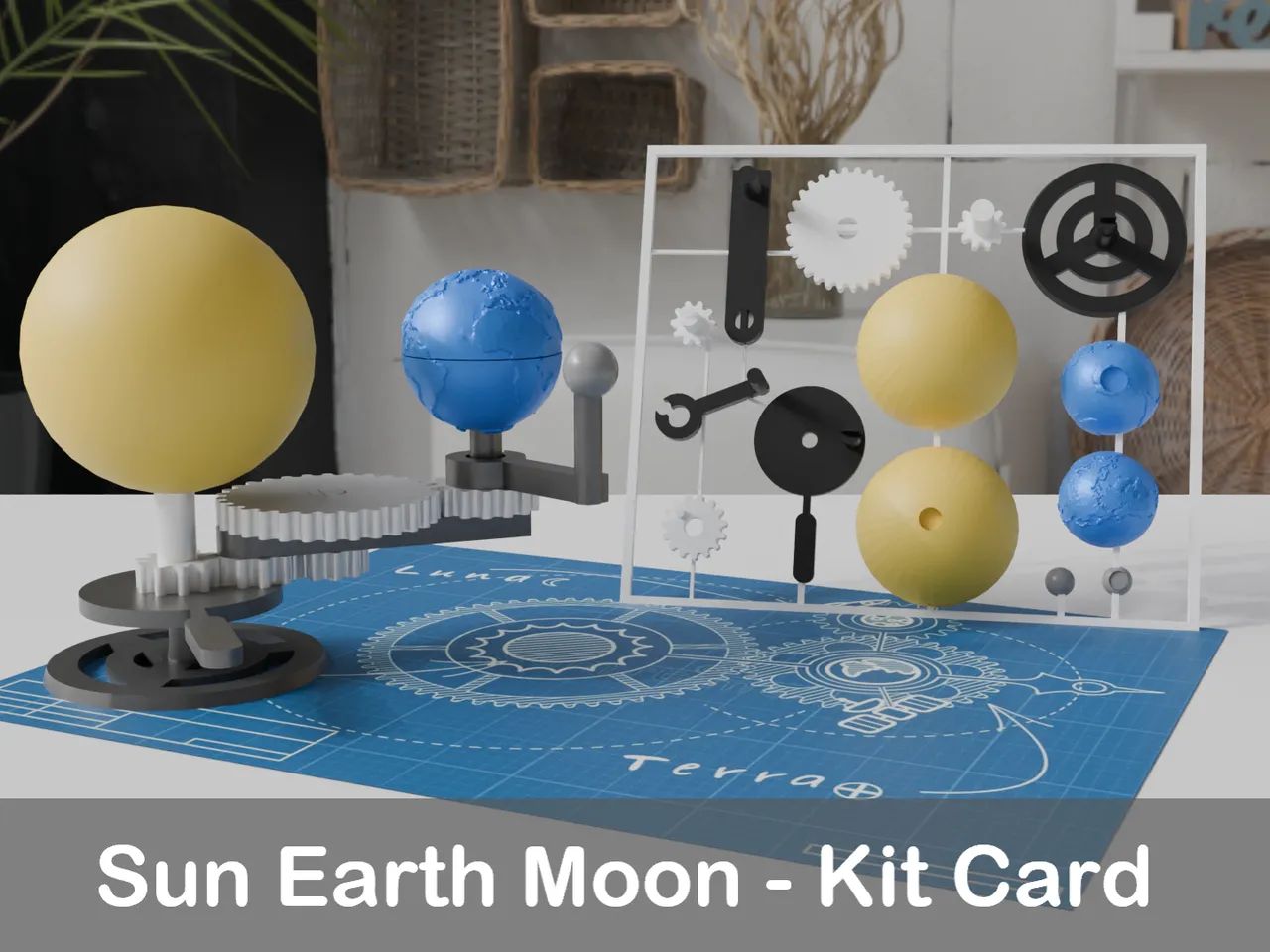太阳地球月亮工具包卡