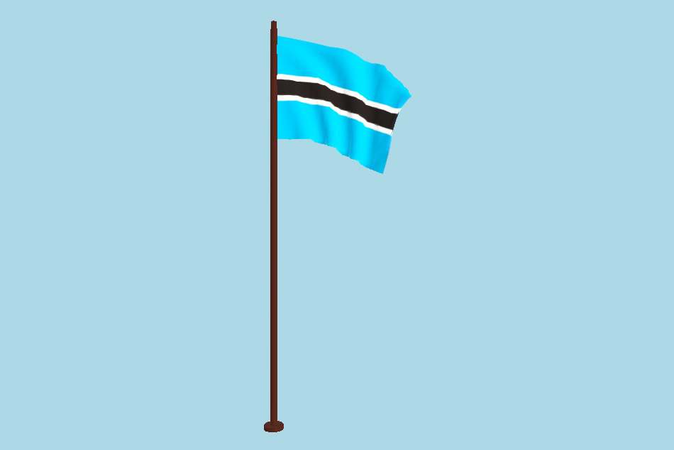 博茨瓦纳国旗动画