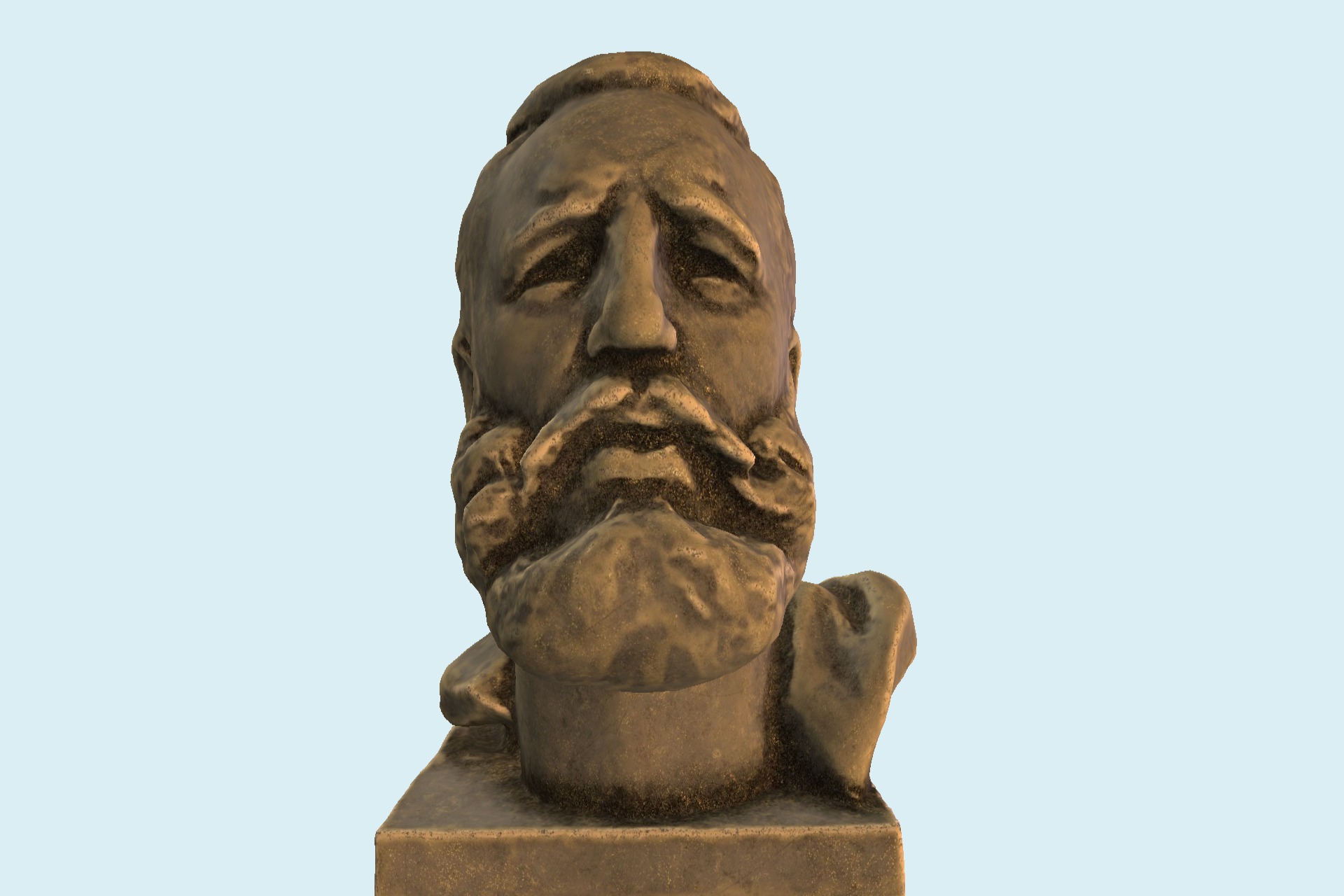 Fidel Castro PBR低聚3D模型