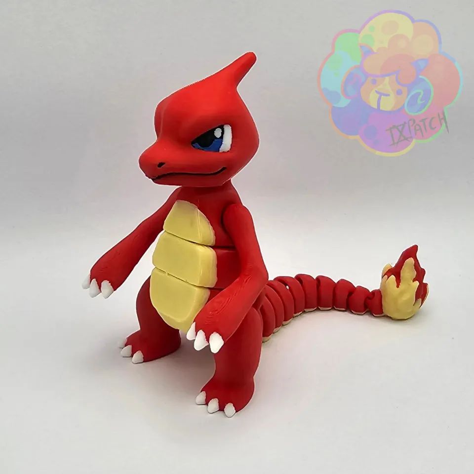 charmeleon flexiplac立體口袋妖怪印花