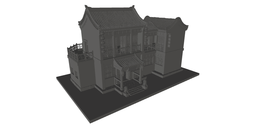 中国古代建筑模型13 ma和obj格式