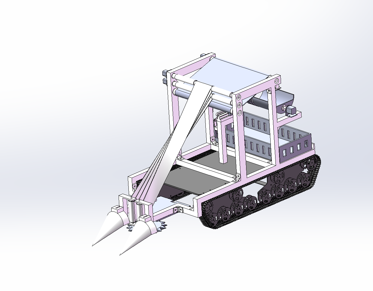 履帶自行走韭菜收割打捆機