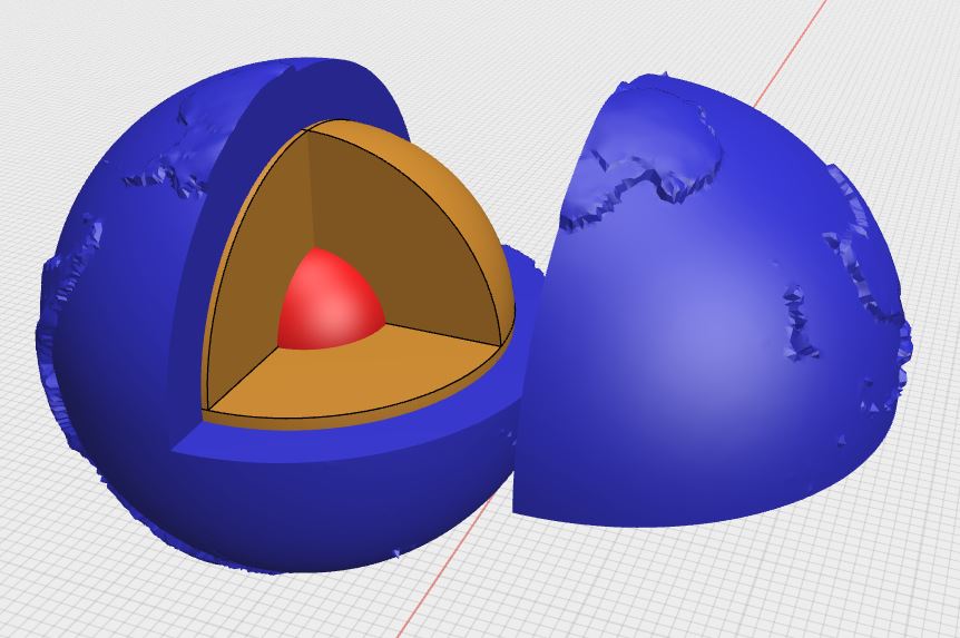 地球構造簡易模型