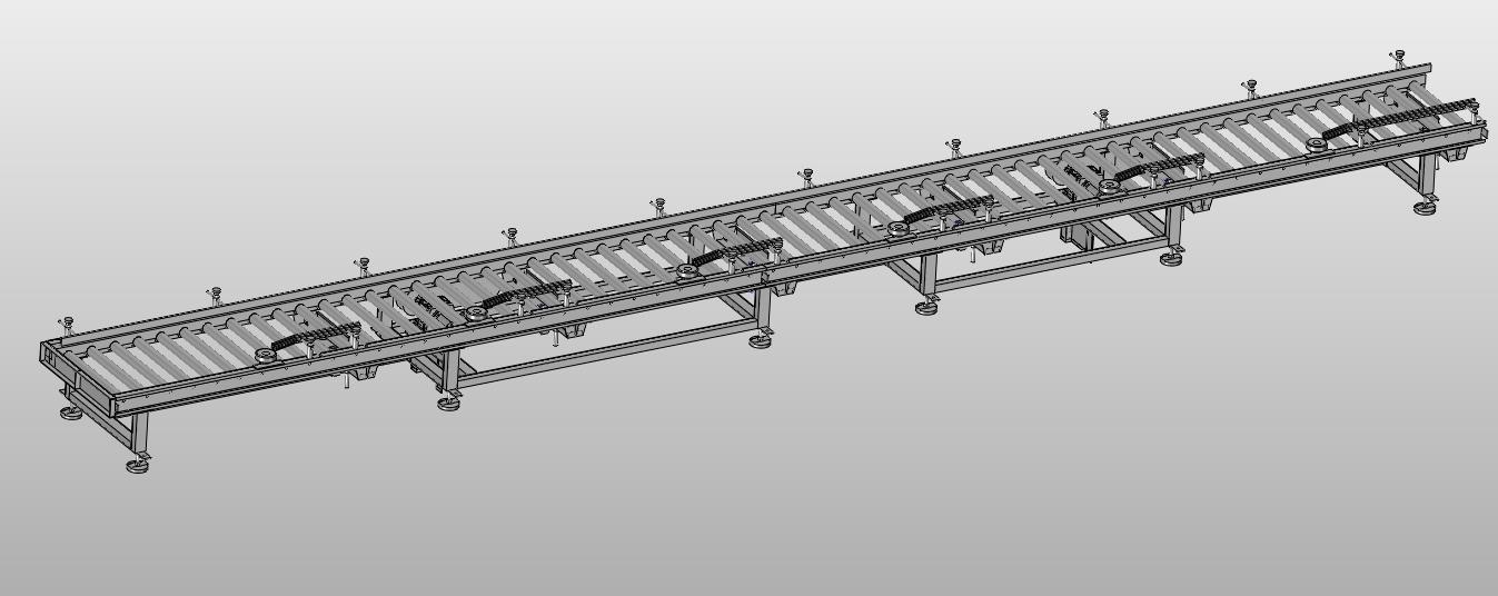 7.5m帶止檔輥道機(jī)