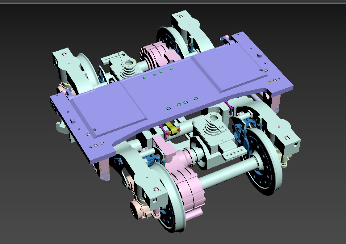 轉(zhuǎn)向架裝配體模型