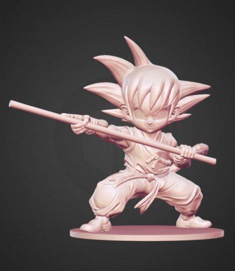 七龙珠悟空l by 张生 - 3d打印模型文件免费下载模型库 - 魔猴网